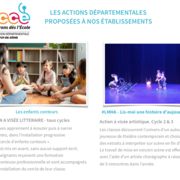 Les actions départementales de l'OCCE du Puy de Dôme