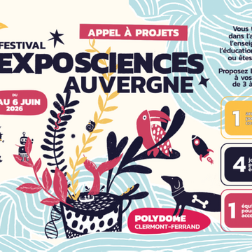 Festival Exposciences Auvergne 2026 - Appel à projets pour le quartier des jeunes