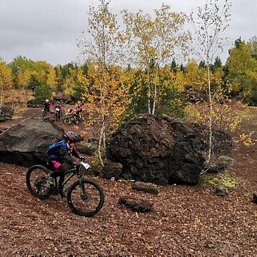 Randonnée volcanique à vélo