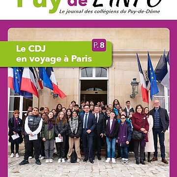 "Puy de l'Info" le journal du Conseil départemental des jeunes collégiens du Puy-de-Dôme - numéro 3 - juin 2024