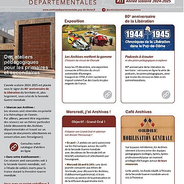 Lettre des Archives départementales #Ressources éducatives